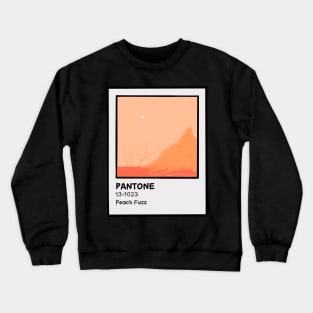 Pantone peach fuzz illustration Crewneck Sweatshirt